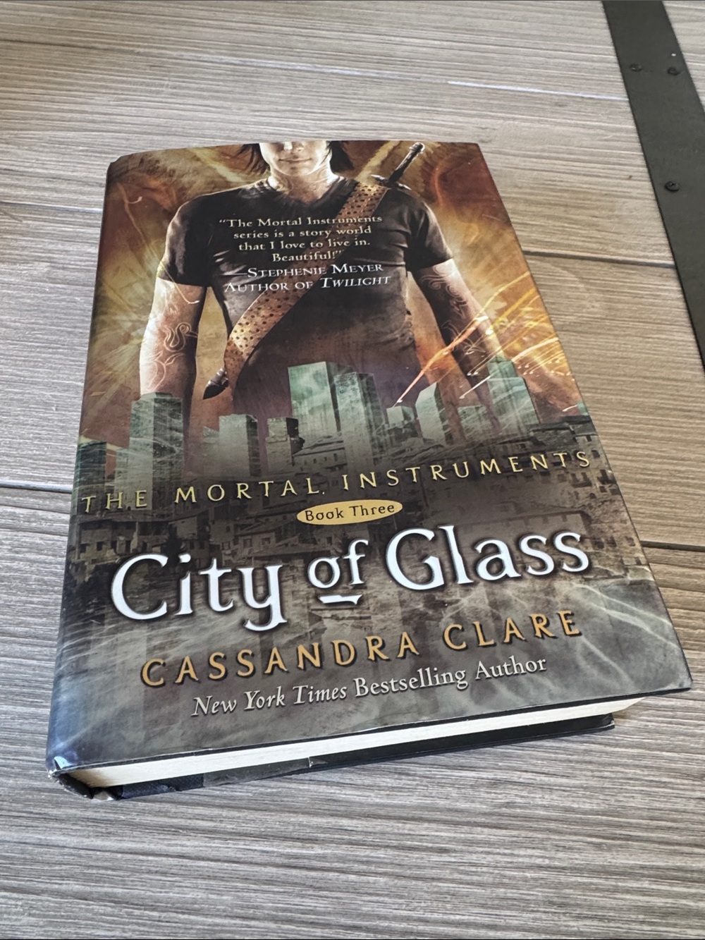 City of Glass - Brown Hardcover Book by